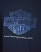 Navy Harley Davidson Cool Motercycles T-Shirt - Large
