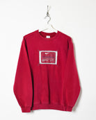 Red Nike Classic Sports Sweatshirt - Medium