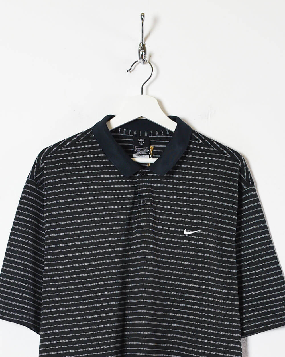 Black Nike Golf Dri-Fit Polo Shirt - Large