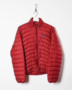 Vintage 00s Red Patagonia Women's Puffer Jacket - Medium Polyester