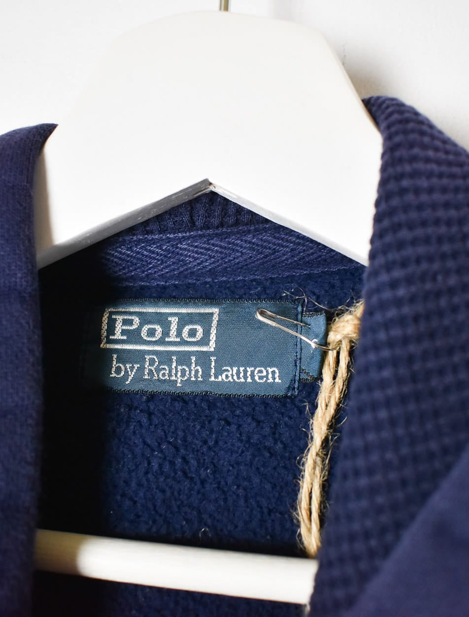 Navy Polo Ralph Lauren Zip-Through Hoodie - X-Small