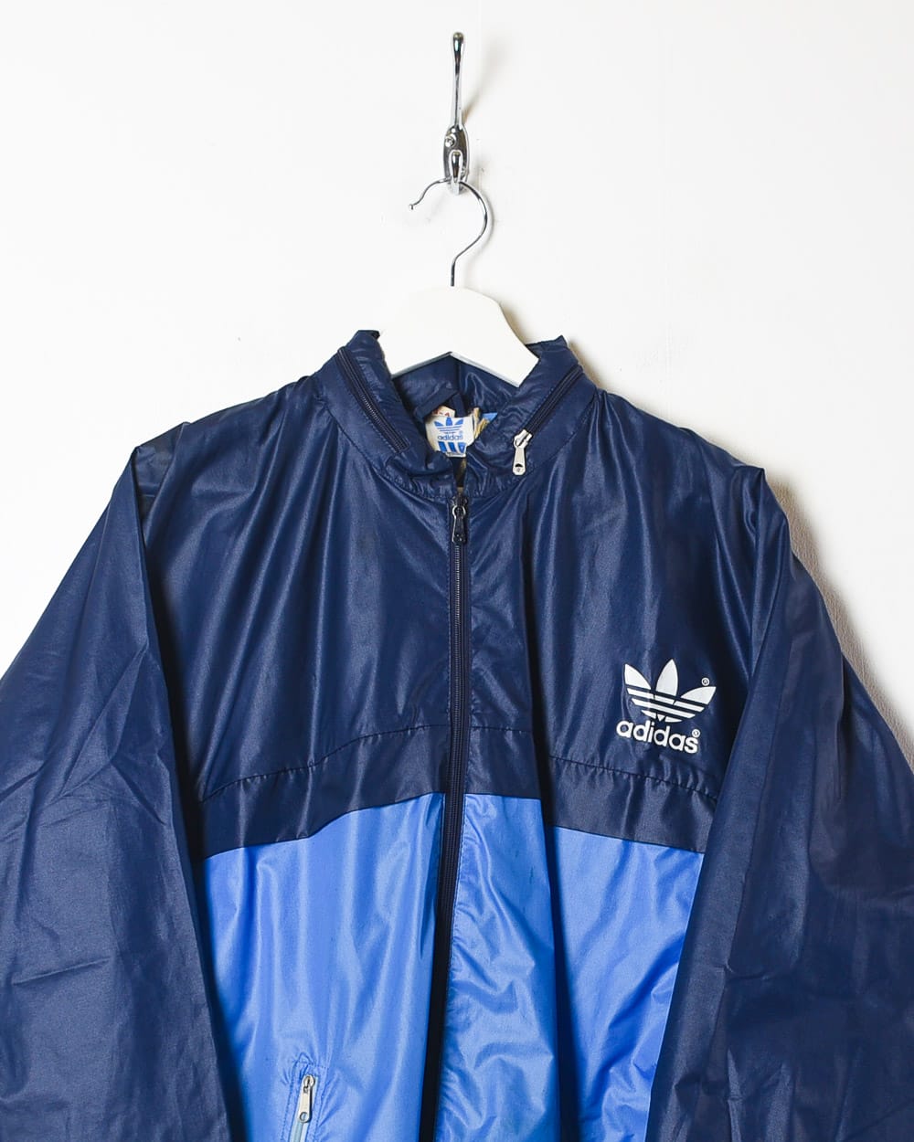 Blue Adidas 80s Windbreaker Jacket - Small