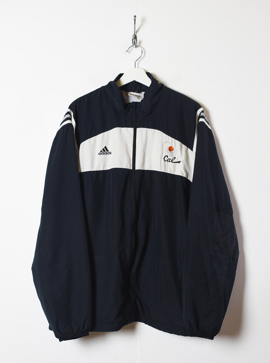 Black Adidas Basketball Windbreaker Jacket - X-Large