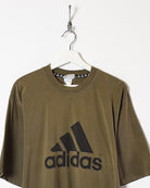 Brown Adidas T-Shirt - X-Large