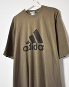 Brown Adidas T-Shirt - X-Large