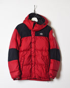 Red Dickies Hooded Down Puffer Jacket - Small