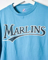 Vintage 00s Blue Majestic Florida Marlins T-Shirt - Small Cotton– Domno  Vintage