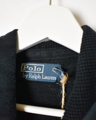 Black Polo Ralph Lauren Zip-Through Hoodie - Small