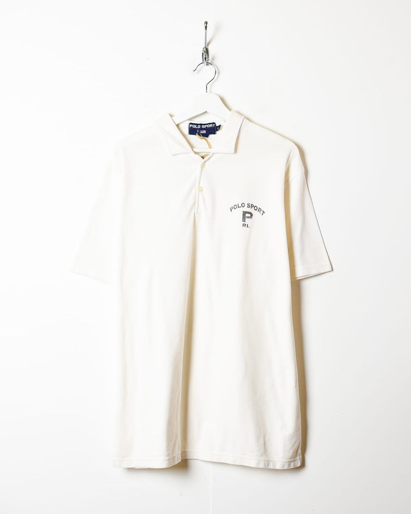 White Polo Sport Ralph Lauren Polo Shirt - X-Large