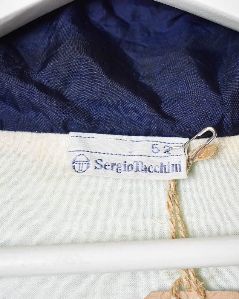 Navy Sergio Tacchini Windbreaker Jacket - X-Large