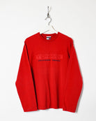 Red Tommy Hilfiger Denim Long Sleeved T-Shirt - Small