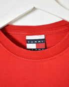 Red Tommy Hilfiger Denim Long Sleeved T-Shirt - Small