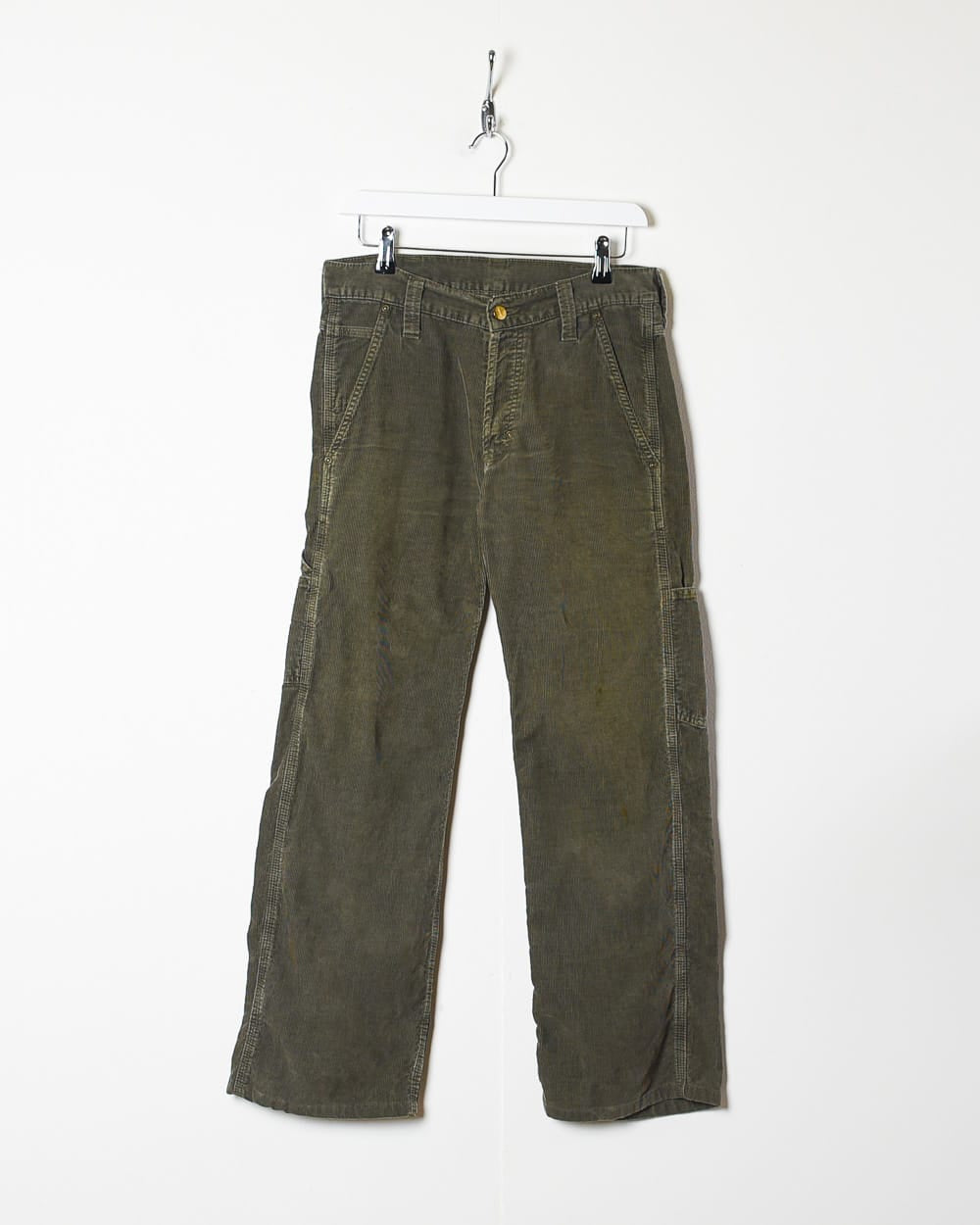 Green Carhartt Carpenter Corduroy Jeans - W26 L30