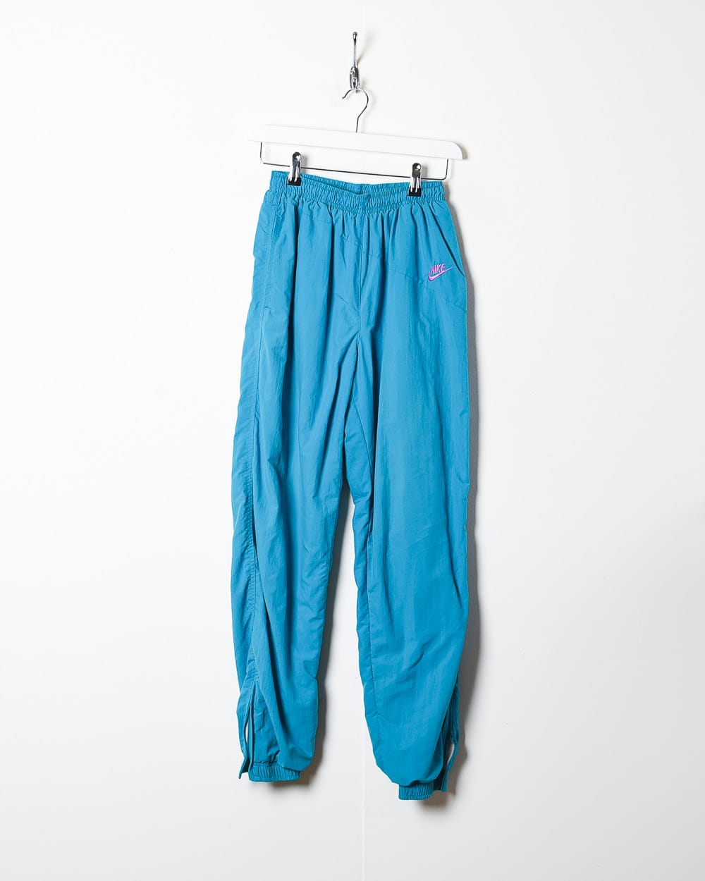 Blue Nike 80s Tracksuit Bottoms - Small