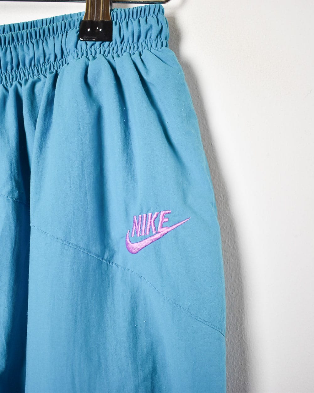 Blue Nike 80s Tracksuit Bottoms - Small