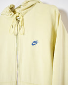 Yellow Nike Zip-Through Hoodie - Medium