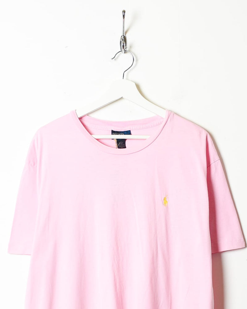 Pink Polo Ralph Lauren T-Shirt - Large