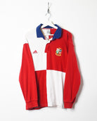 Red Adidas The Lions Rugby Shirt - X-Large