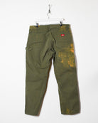 Khaki Dickies Acid Spalshed Carpenter Jeans - W38 L30