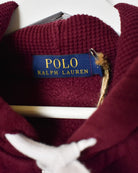 Maroon Polo Ralph Lauren Zip-Through Hoodie - X-Large