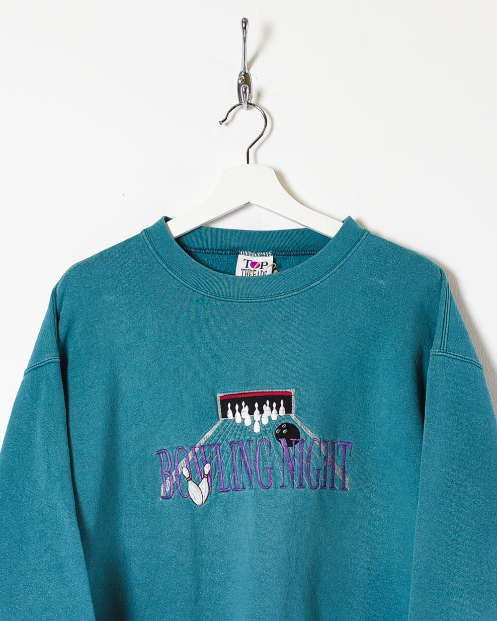 Blue Top Threads Bowling Night Sweatshirt - Medium