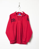 Red Umbro Drill Pullover Jacket - Medium