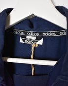 Navy Adidas Pullover Drill Jacket - Medium