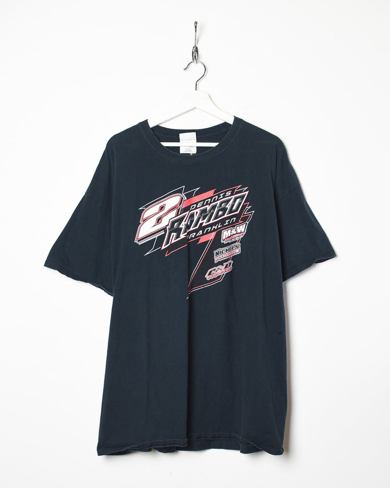 Black 2 Dennis Rambo Franklin NASCAR T-Shirt - XX-Large
