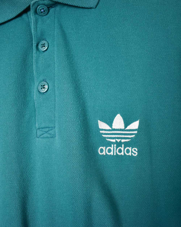 Blue Adidas Polo Shirt - Small