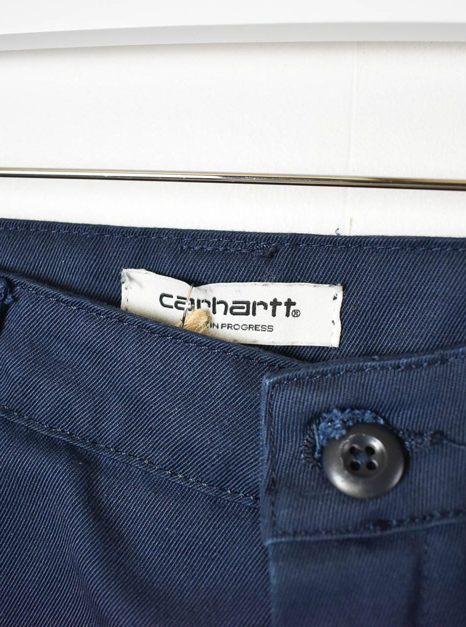 Navy Carhartt Boyfriend Trousers - W27 L28
