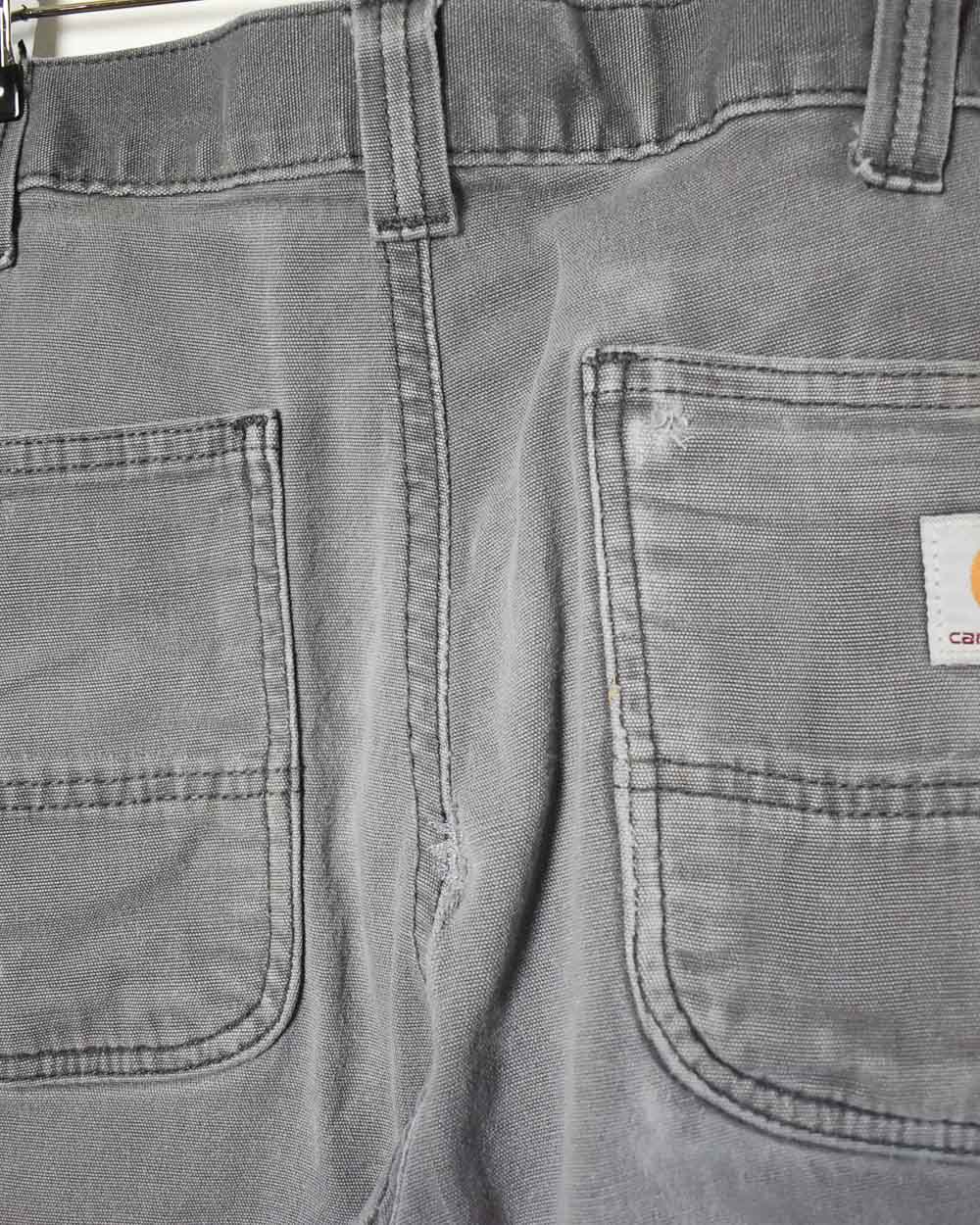 Grey Carhartt Double Knee Carpenter Jeans - W34 L34