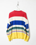Yellow Champion Striped Sweatshirt - Large