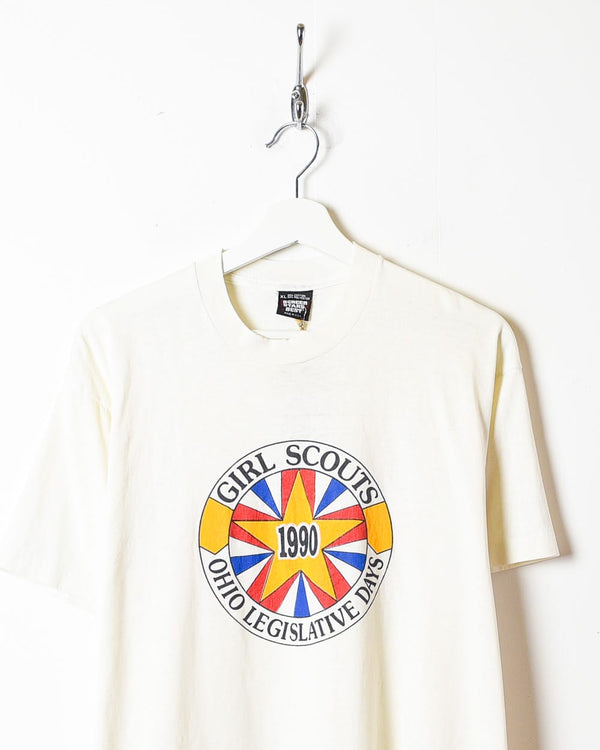 White Girl Scouts 1990 Single Stitch T-Shirt - Medium