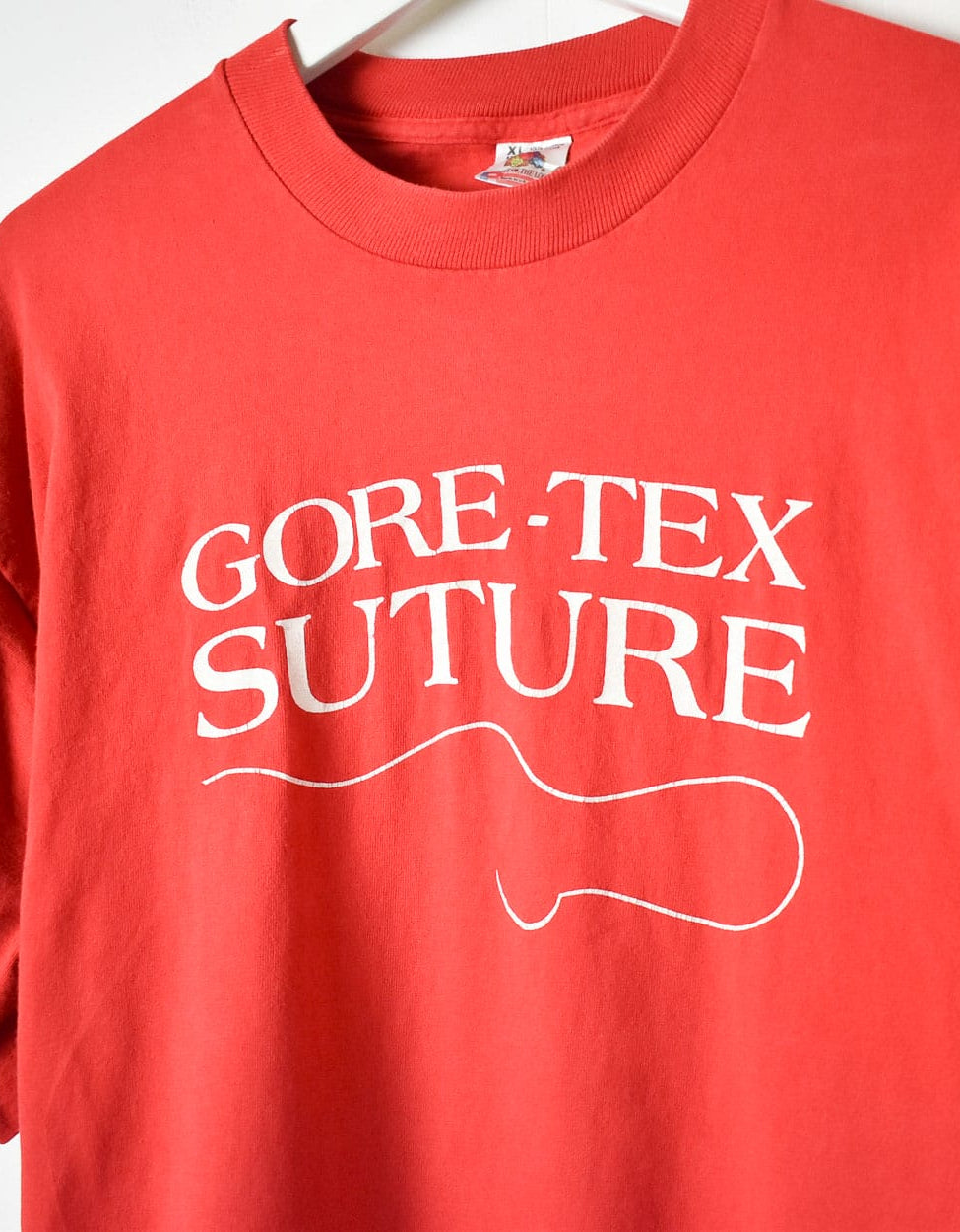 Red Gore Tex Suture Single Stitch T-Shirt - X-Large