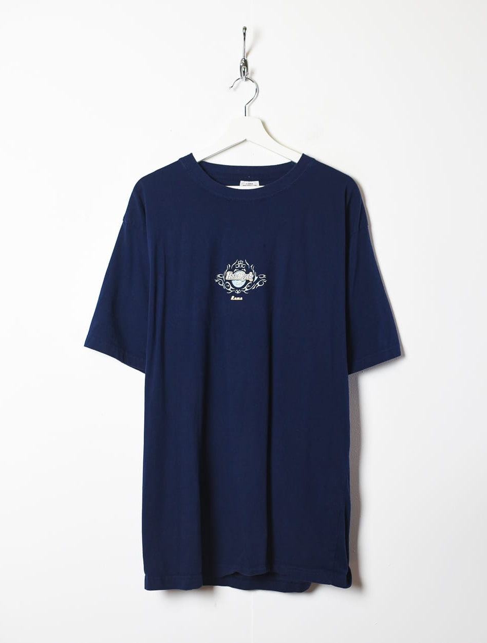 Navy Hard Rock Café Rome T-Shirt - X-Large