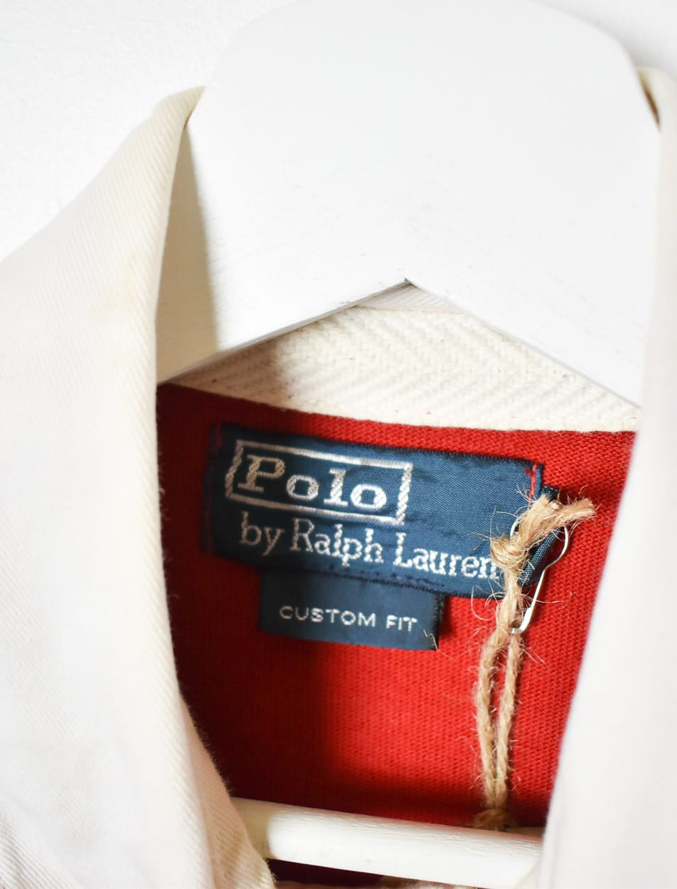 Red Polo Ralph Lauren Rugby Shirt - Medium