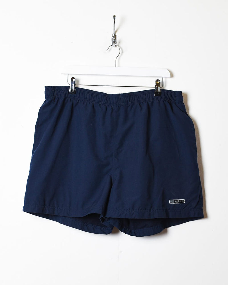 Navy Adidas Mesh Shorts - X-Large