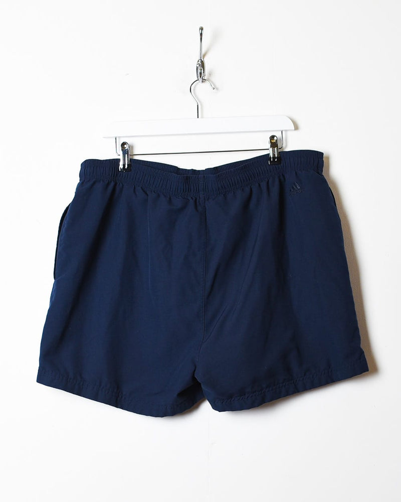 Navy Adidas Mesh Shorts - X-Large
