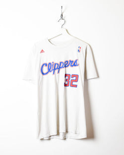 Vintage 00s White Adidas NBA Los Angeles Clippers Blake Griffin 32