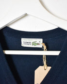 Navy Chemise Lacoste Knitted Sweater Vest - Large