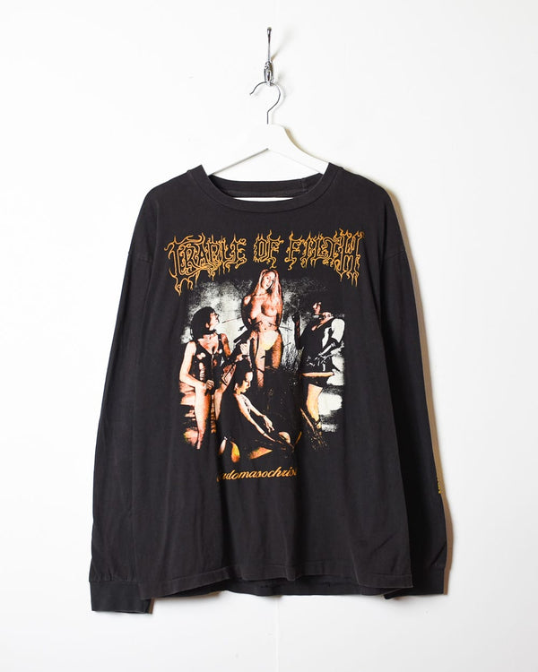 Black Cradle Of Filth Sadomasochist 1998 Long Sleeved T-Shirt - Medium