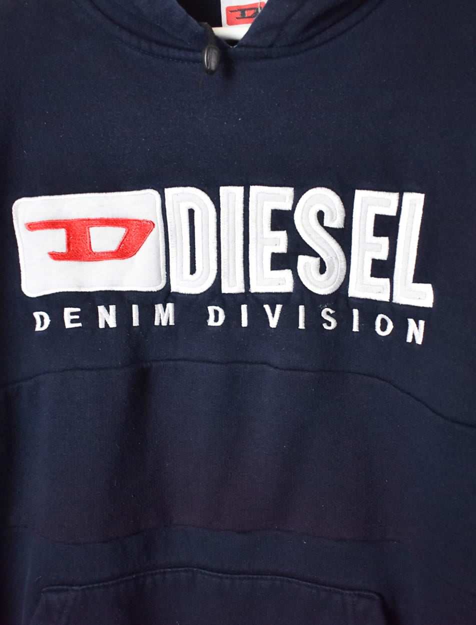 Navy Diesel Denim Division Hoodie - X-Large