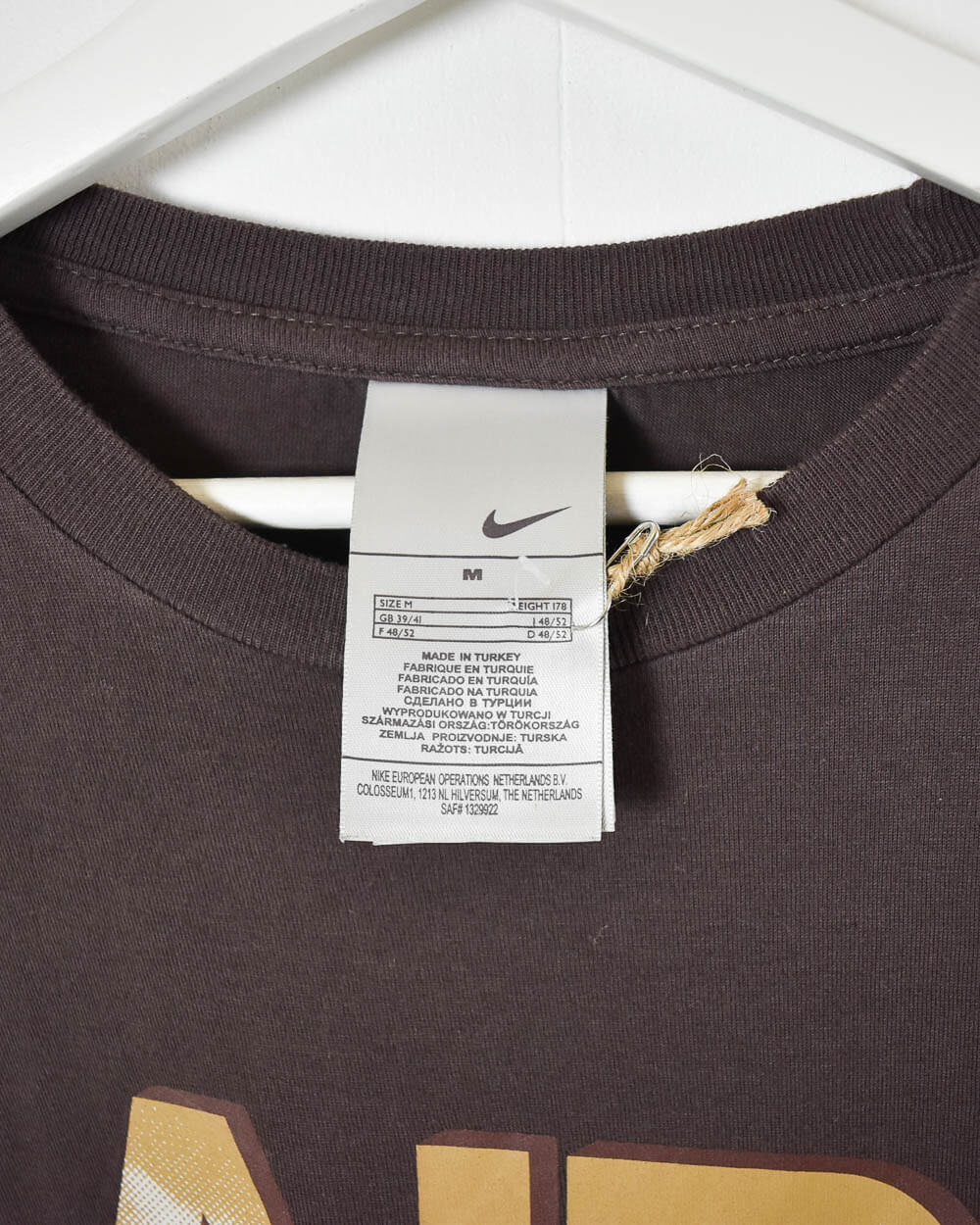 Brown Nike Air T-Shirt - Medium