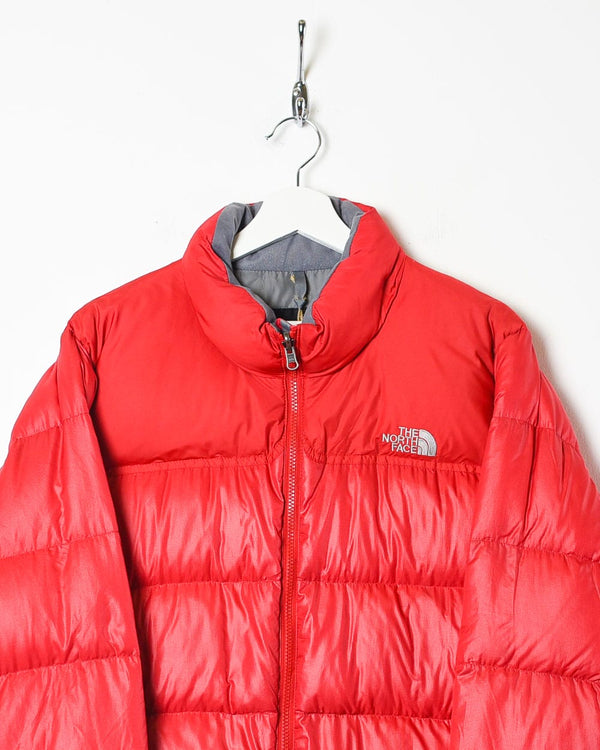 Red The North Face Nupste 700 Down Puffer Jacket - Large