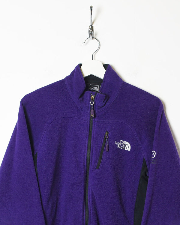 Purple The North Face Zip-Through Fleece - Small