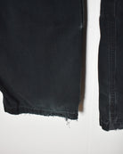 Black Carhartt Double Knee Carpenter Cargo Jeans - W32 L32