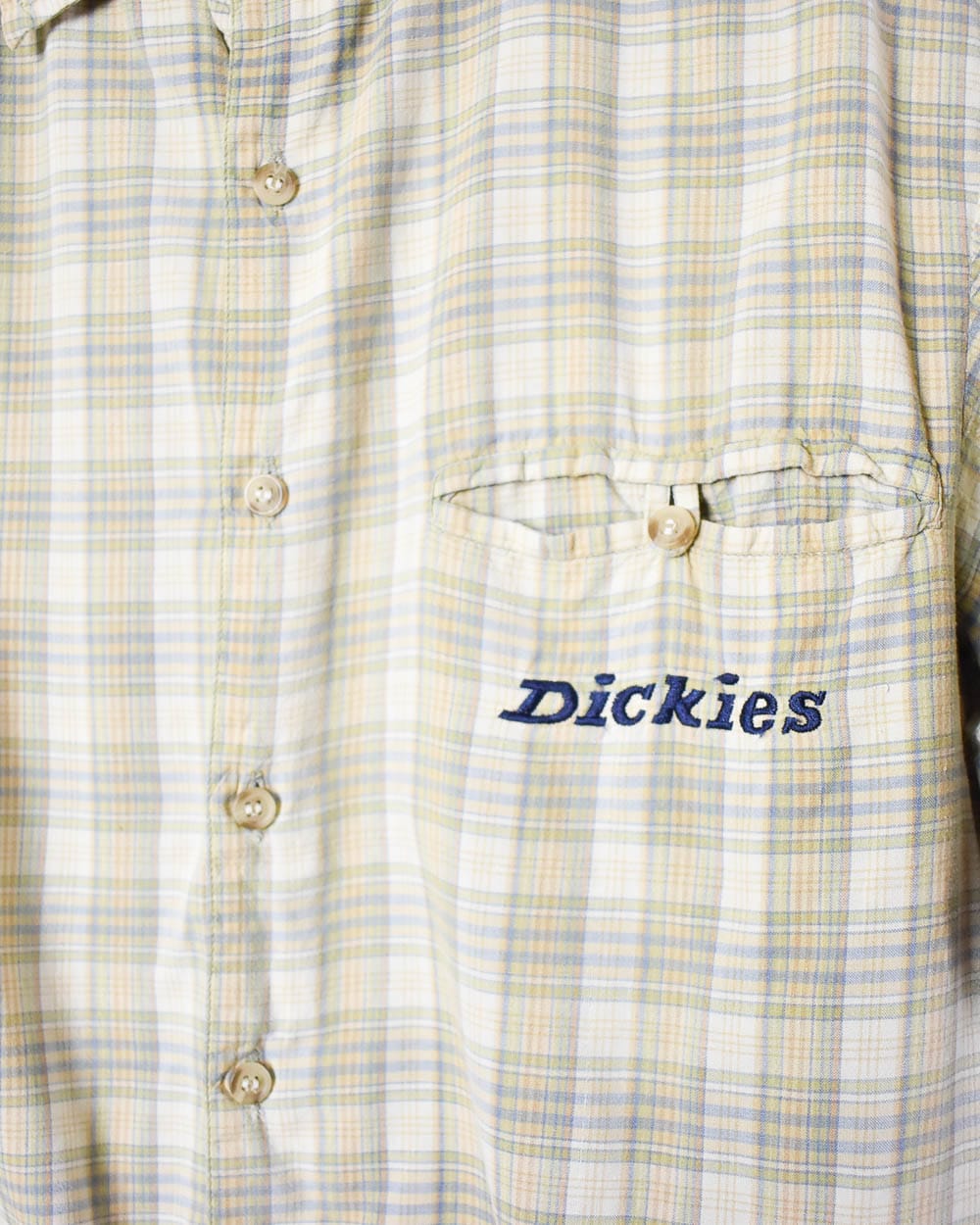Neutral Dickies Short Sleeved Checked Shirt - Small