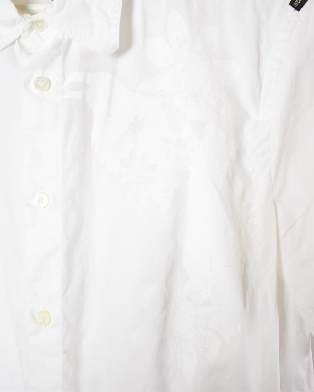 White Just Cavalli Short Sleeved Shirt - Large