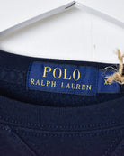 Navy Polo Ralph Lauren Sweatshirt - X-Small