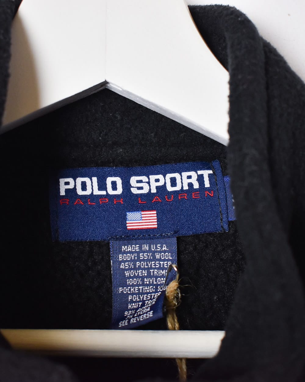 Black Polo Sport Ralph Lauren Fleece Bodywarmer - X-Large